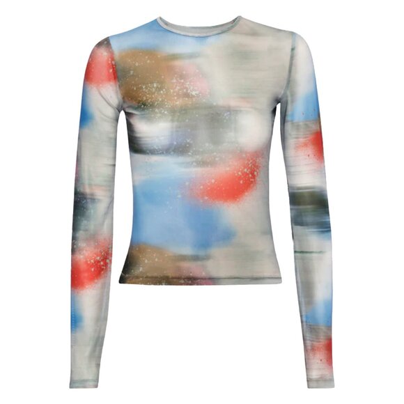 Miaou Printed Set – Long Sleeve Top + Mini Skirt – Excellent Condition - Picture 3 of 4